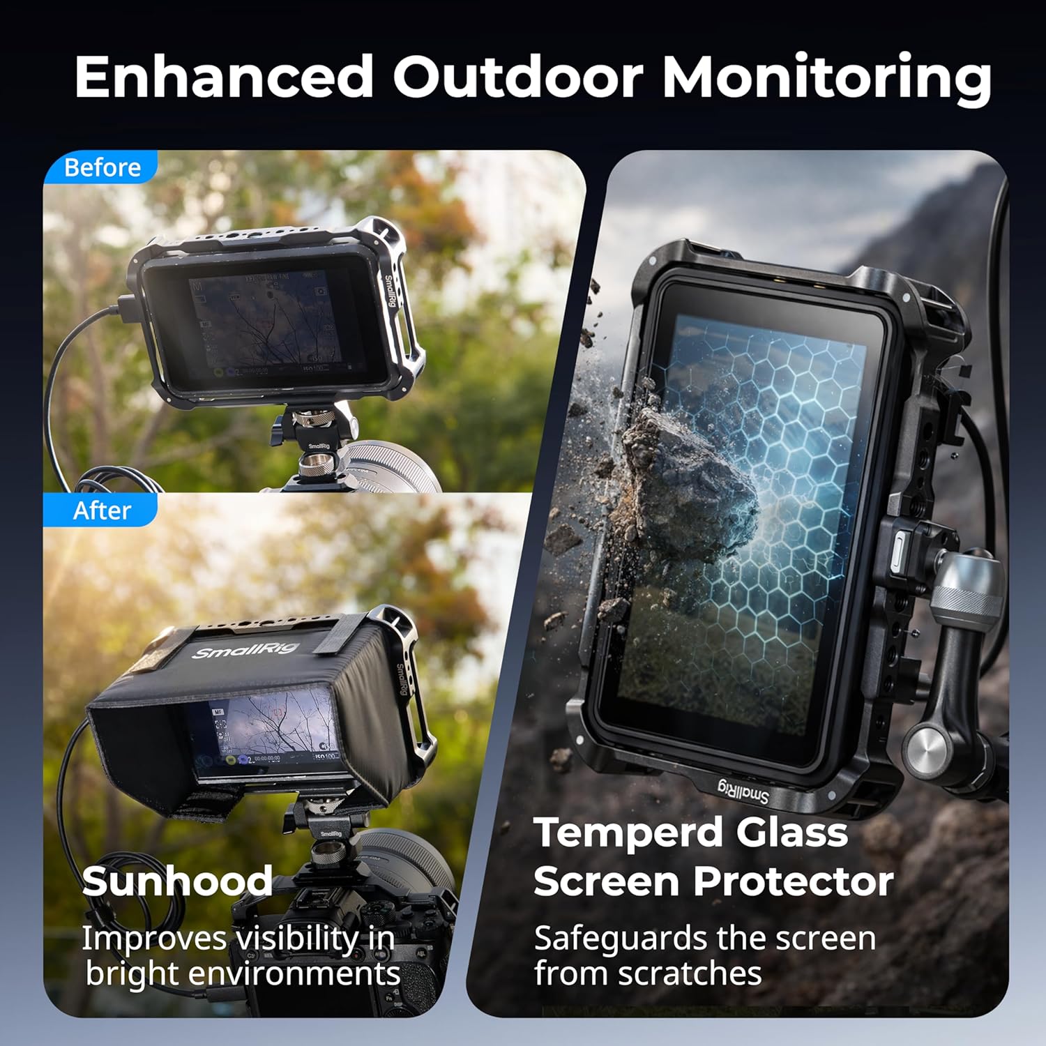 Detalle de SmallRig Kit gabbia monitor per Atomos Ninja TX 5708