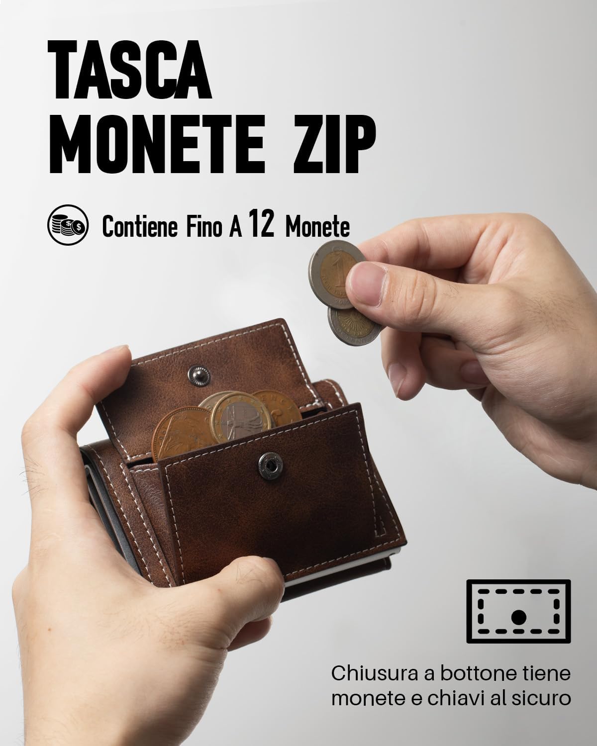 Detalle 2 de MYSHION portafoglio pop up uomo RFID 10,3 cm