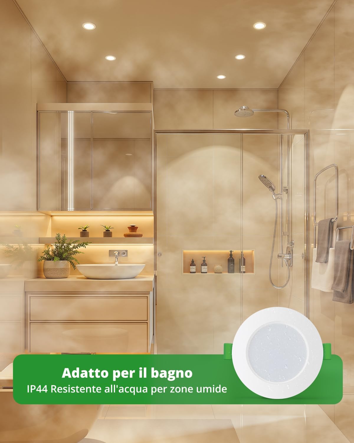 Thumbnail 3 de HOMEOW Downlight 12 Pack 7W IP44