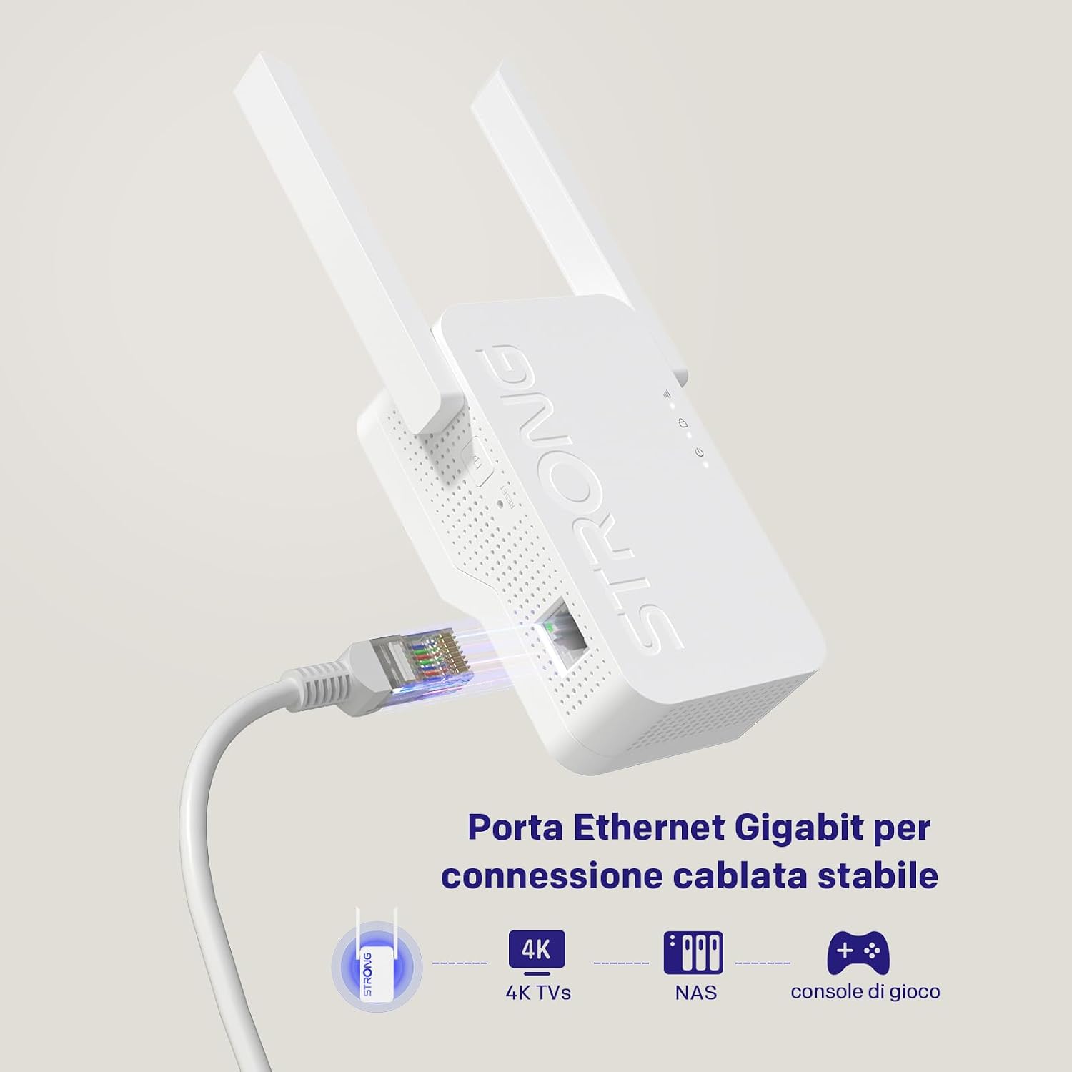 Thumbnail 6 de STRONG Ripetitore WiFi 6 AX3000: Amplifica la tua rete Dual Band con facilità