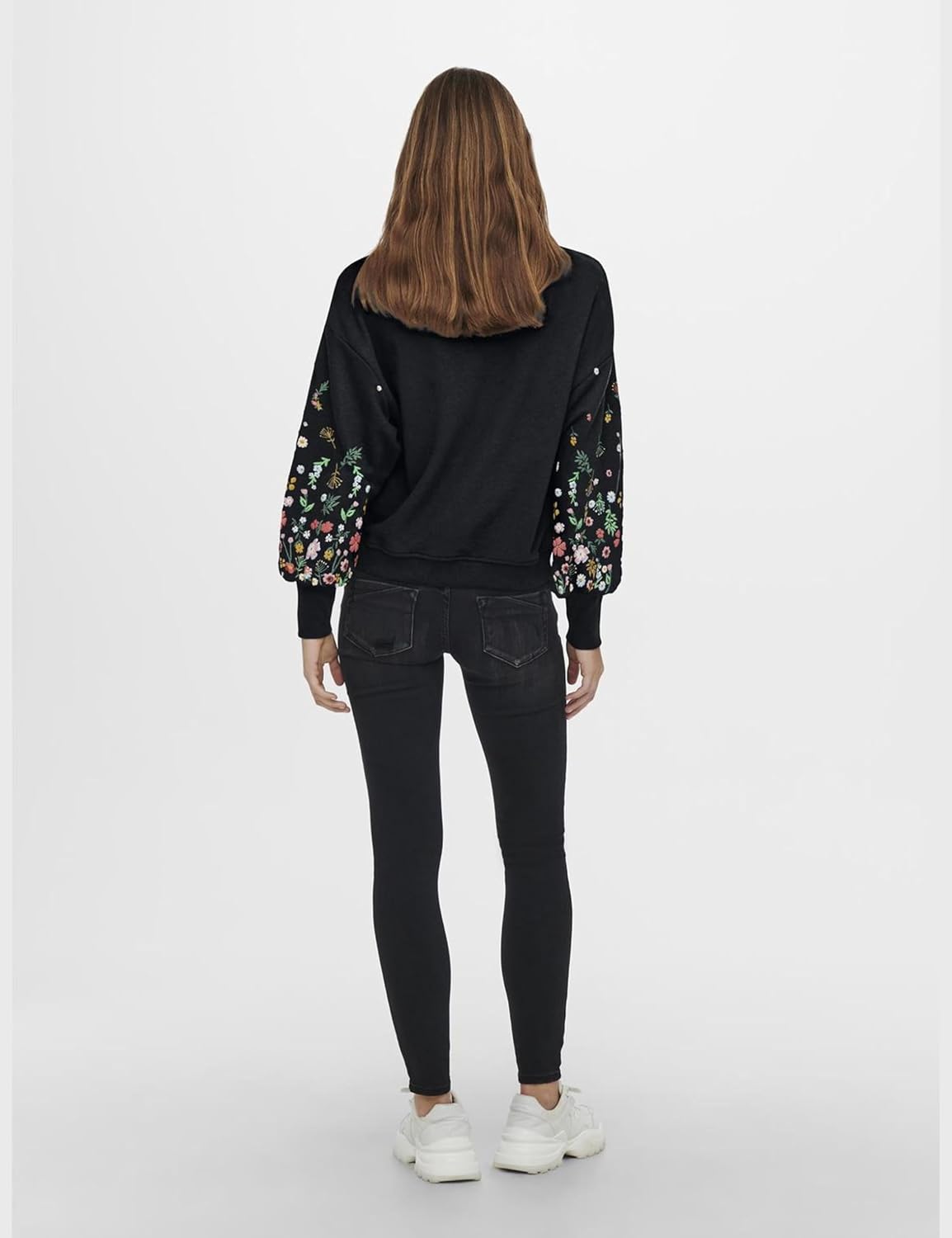 Thumbnail 3 de ONLY Damen Sweatshirt ONLBROOKE – Flower Print, Langarm, Rundhals, Regular Fit