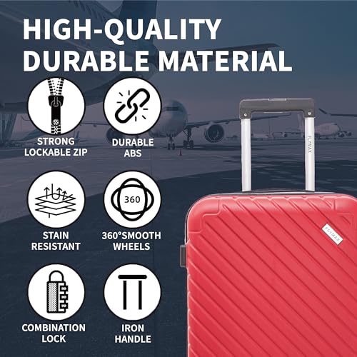 Detalle de FLYMAX 32" Extra Large 125 Litre ABS 4-Wheel Suitcase review