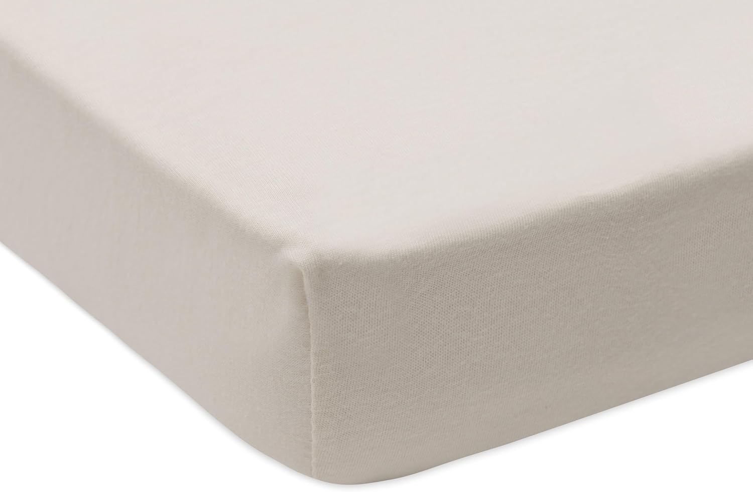 Detalle 1 de Jollein Drap-Housse Jersey pour Lit Enfant 60x120 cm – Milky Coffee/Ivory (Lot de 2)