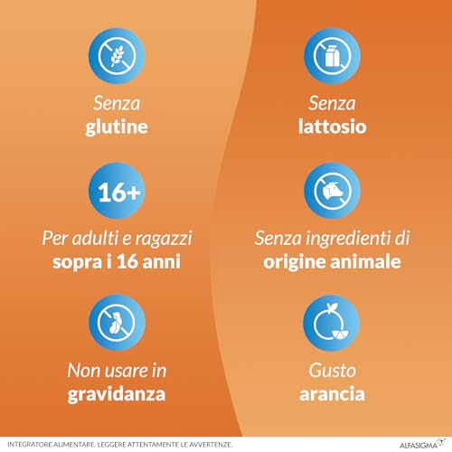 Detalle de Carnidyn Plus Integratore Alimentare con Carnitina, Zinco e Vitamina B5 – Bustine gusto Arancia