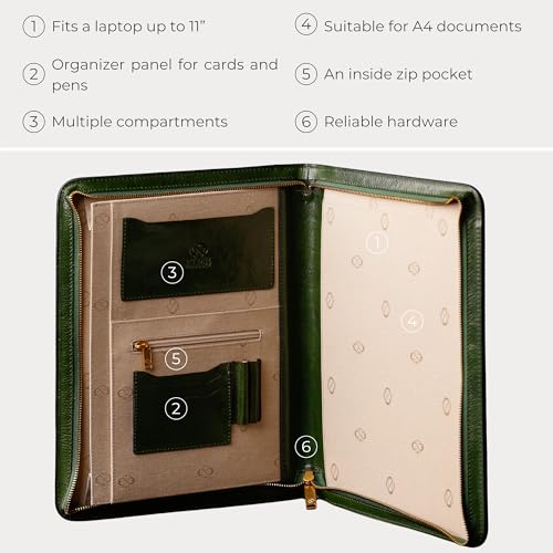 Thumbnail 5 de Time Resistance Portadocumentos de Cuero Vachetta — Hecho a Mano