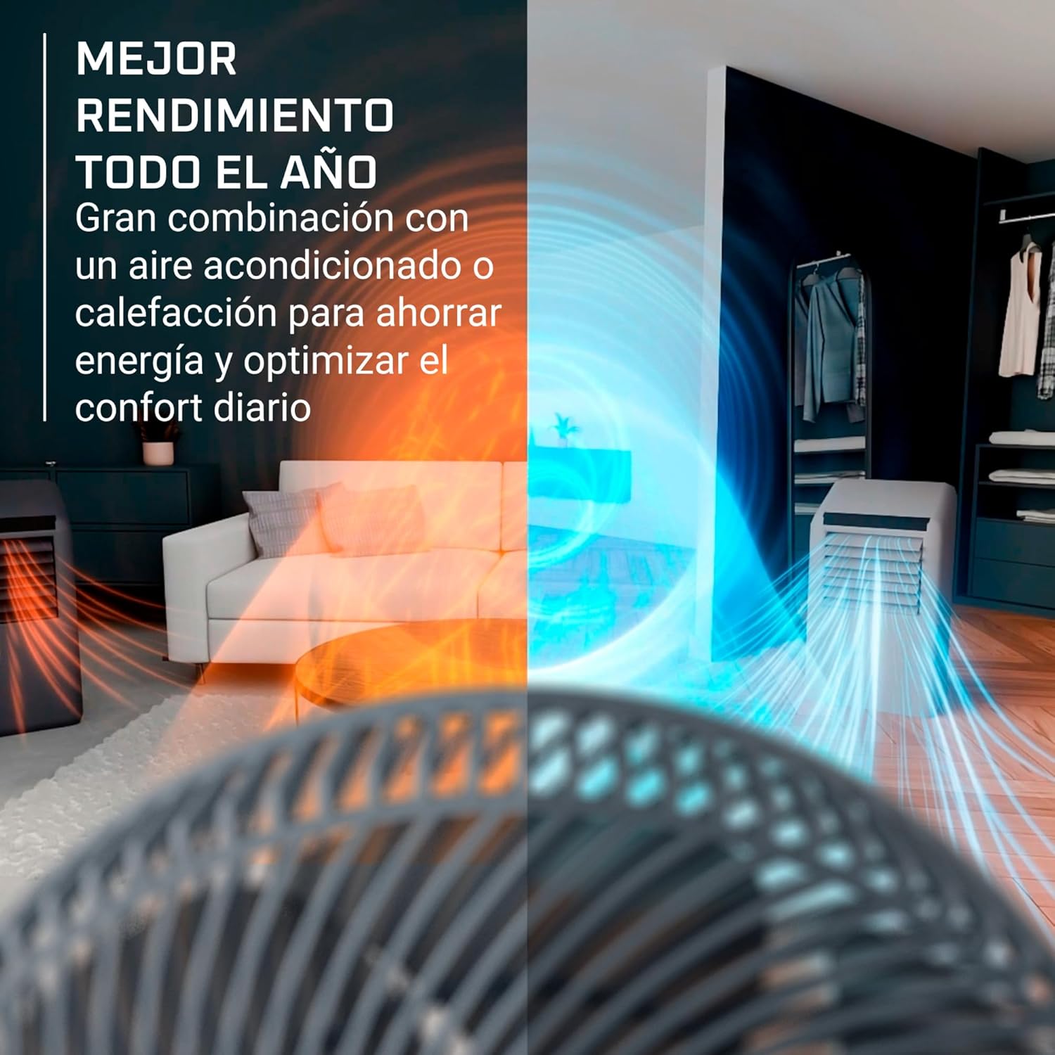 Thumbnail 6 de Rowenta Turbo Swift Compact Ventilador de Mesa 🌬️ QV2540F0