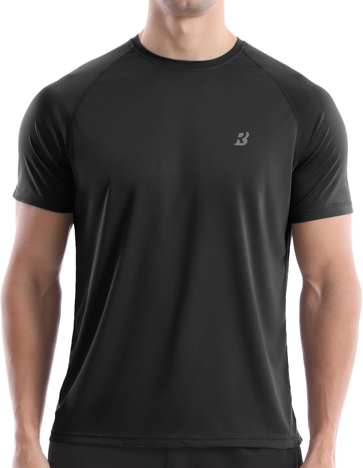 Detalle de Roadbox Men’s Rash Guard Short Sleeve with UPF 50+ Sun Protection
