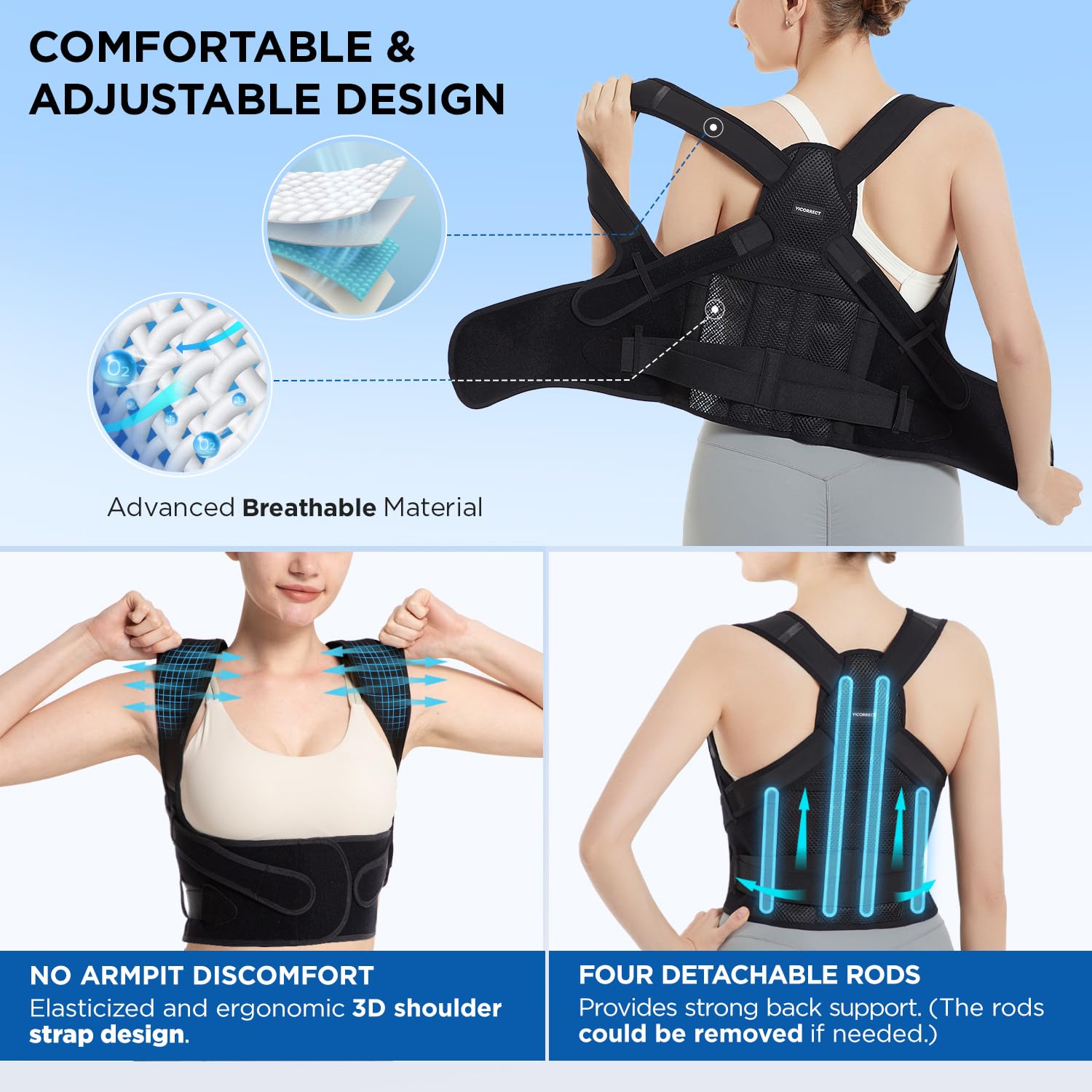 Detalle 1 de Vicorrect Posture Corrector Medium