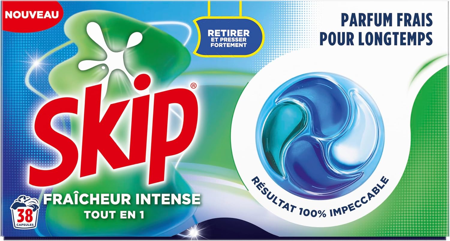 Detalle 2 de Skip Lessive Caps Tout en 1 Fraîcheur Intense — Capsules efficaces pour un linge propre même en froid