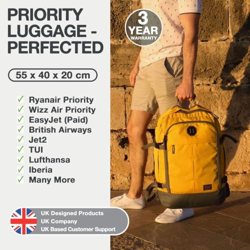 Detalle de CabinMax Ryanair 55x40x20 Underseat Cabin Bag | 40L Travel Backpack