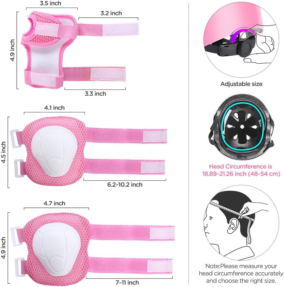 Thumbnail 3 de DaCool Kids Bike Helmet Set: Protective Gear for 3–10 Years (Helmet, Knee Pads, Elbow Pads, Wrist Guards)