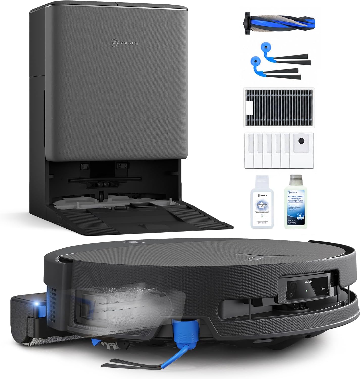 Detalle de ECOVACS robot vacuum and mop 30,000Pa suction