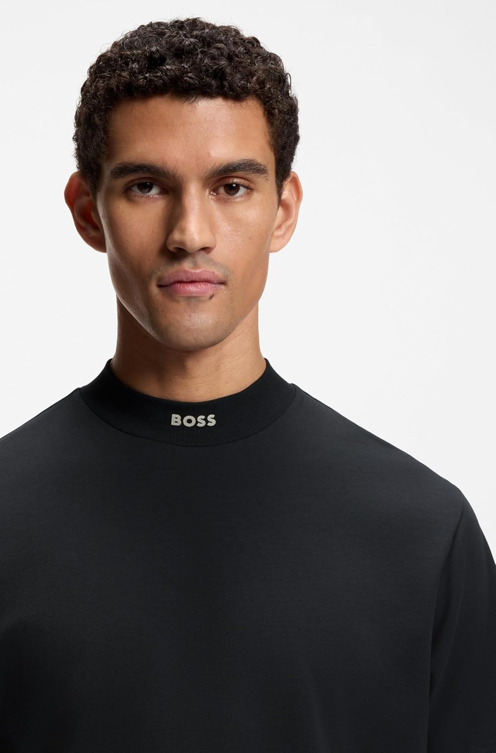 Detalle de BOSS Tee Collar 10270236 01 | T-shirt Homme en coton élasthanne