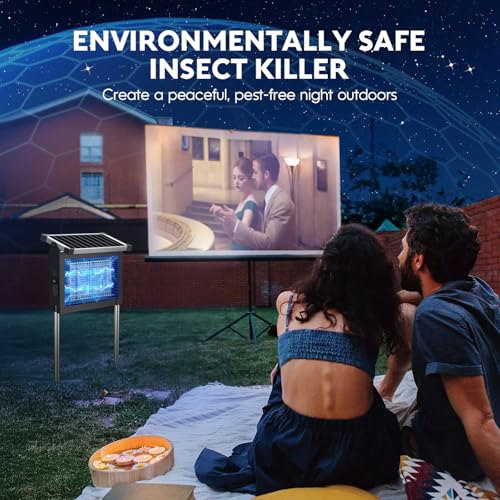 Detalle de anysun Lámpara Antimosquitos Solar Exterior 4500V: protección efectiva sin cables