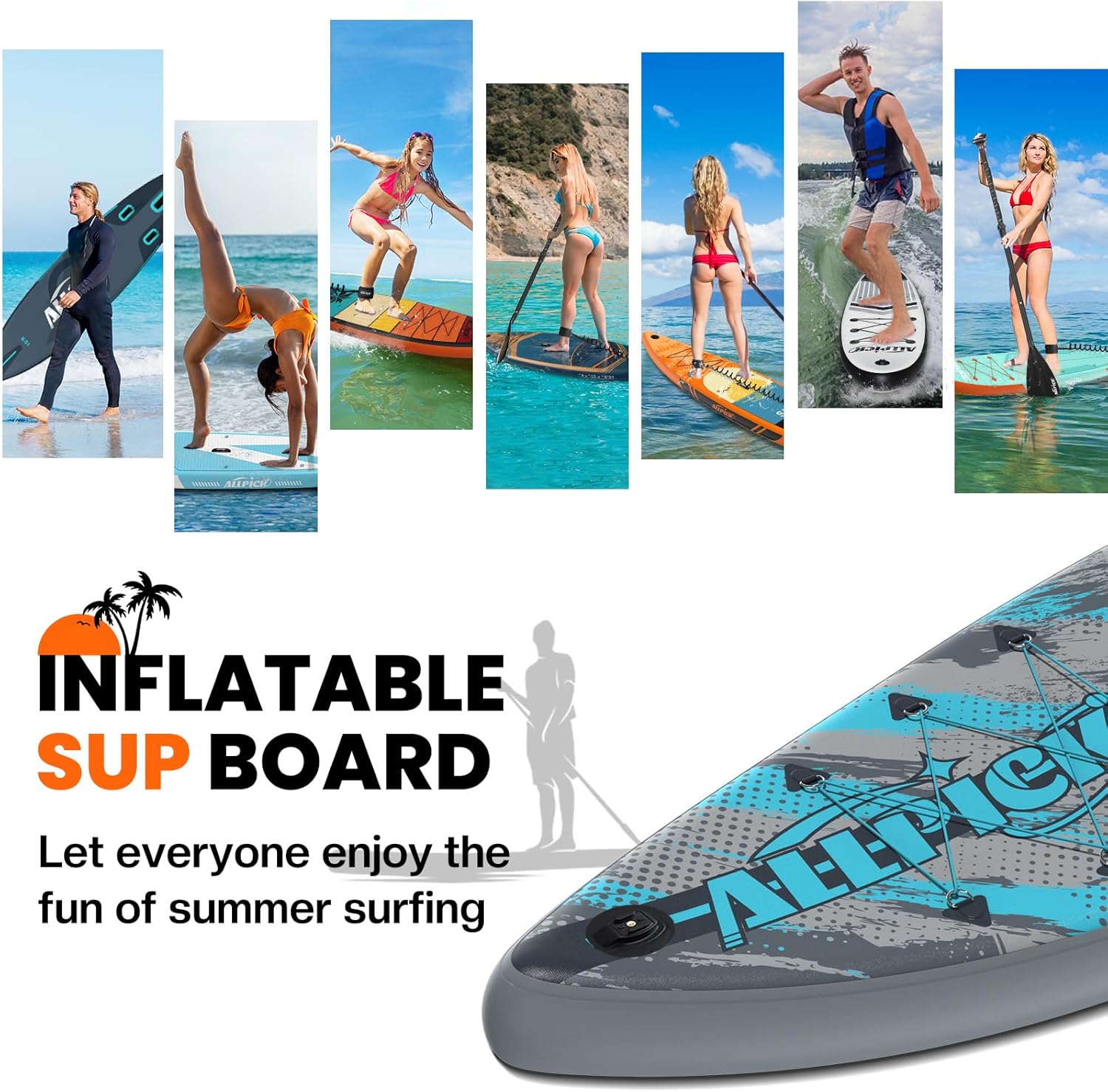 Thumbnail 6 de ALLPICK Premium SUP Board Set – Aufblasbares Stand Up Paddle Board mit Kamera-Halterung