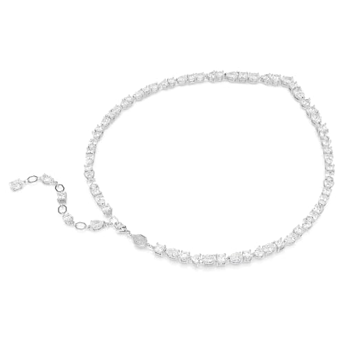 Detalle 2 de Swarovski Collana Mesmera Bianca: lucentezza rodio e Zirconi in un mix di tagli