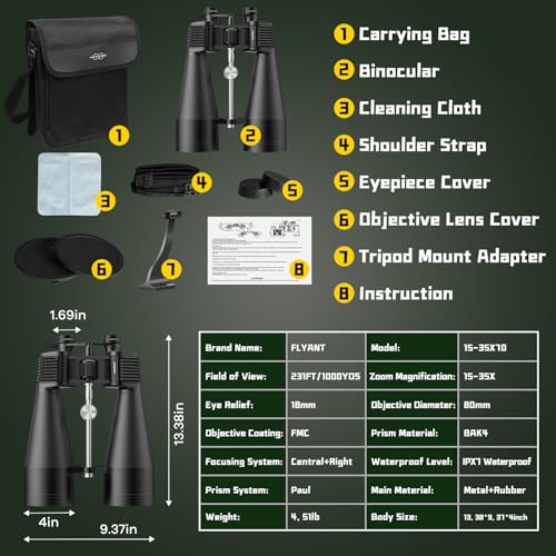 Thumbnail 8 de Ideal Essentials 15-35x80 Astronomy Binoculars for Adults 🔭