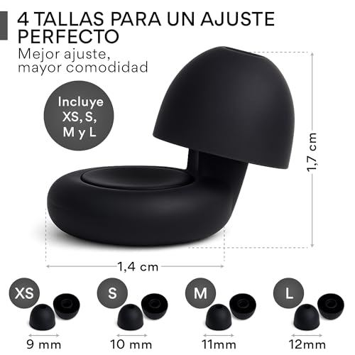 Thumbnail 3 de Senner Sleep Tapones para Dormir de Lado con 4 Tallas y Estuche – Silicona Suave, Reducción de Ruido y EN 352-2