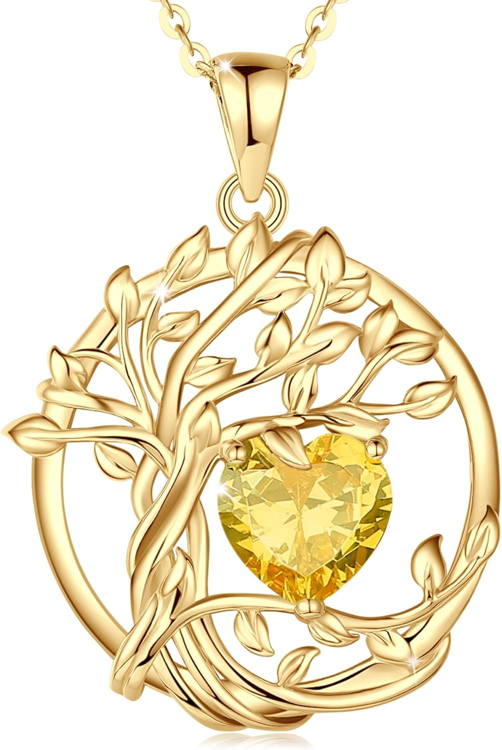 Thumbnail 6 de FANCIME Tree of Life Geburtstein Halskette aus Sterling Silber mit Mondstein