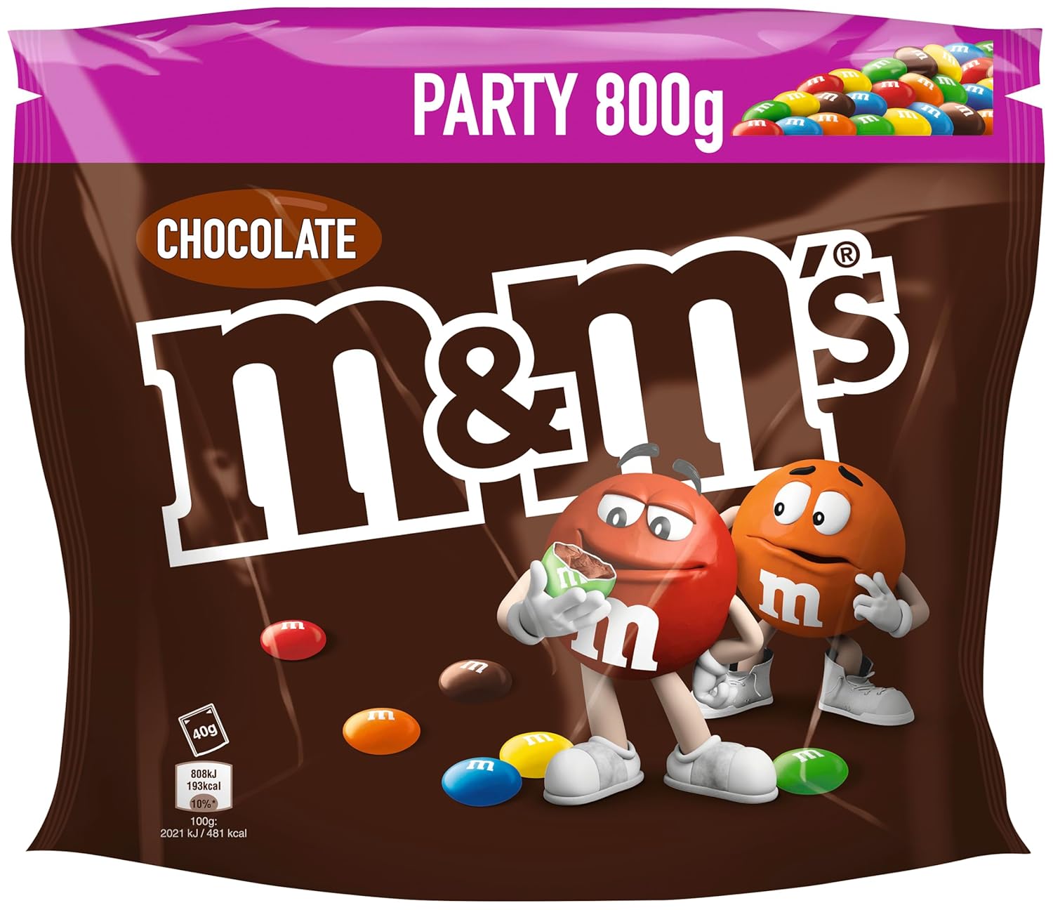 Detalle de M&M’s Chocolate Großpackung 800 g 🍫