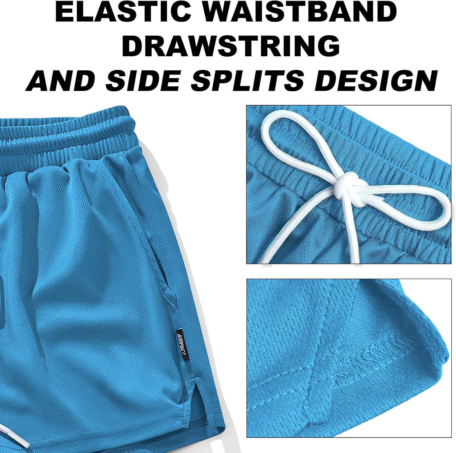 Thumbnail 5 de AIMPACT Mens Mesh Running Shorts 3" quick-dry shorts