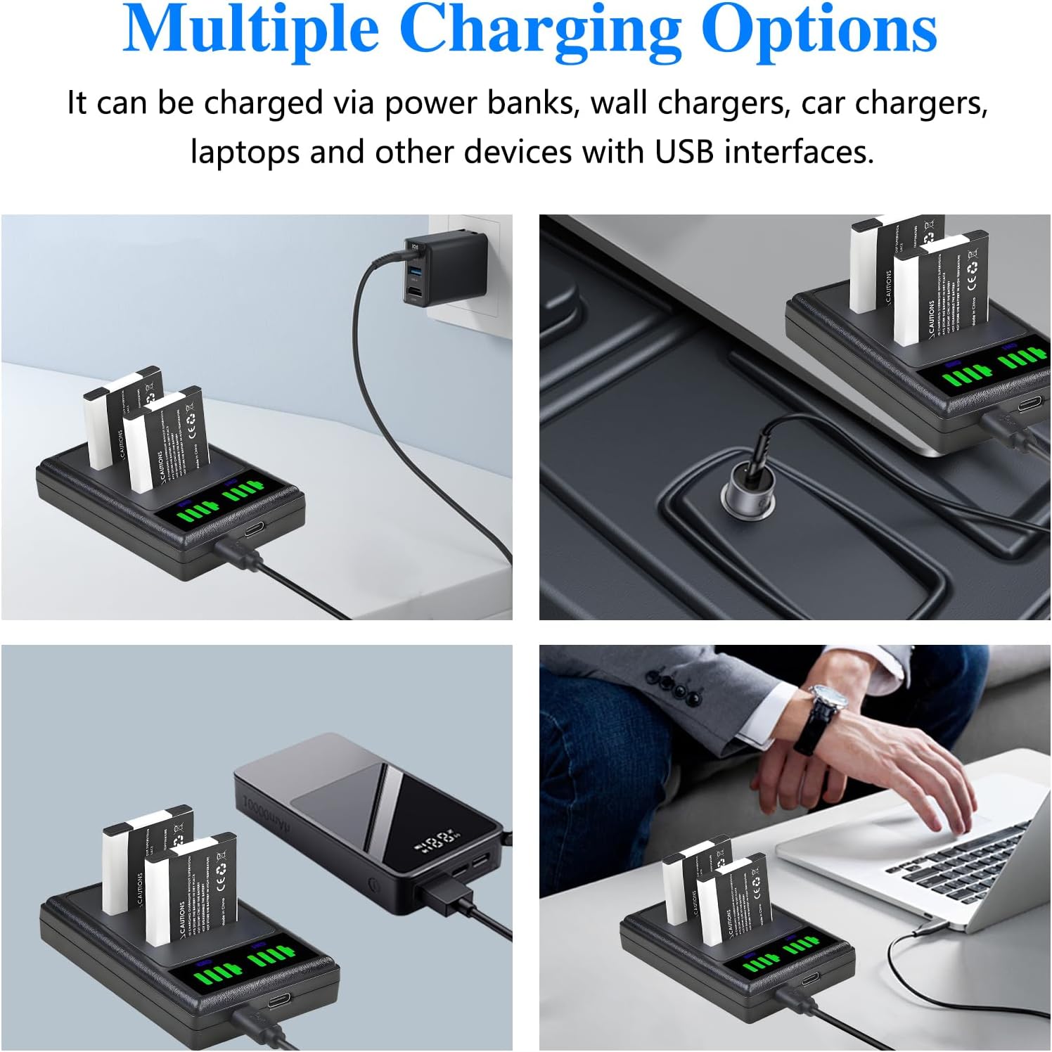 Thumbnail 4 de Pickle Power 2-Pack NP-BN1 NP-BN Battery and Charger for Sony Cybershot