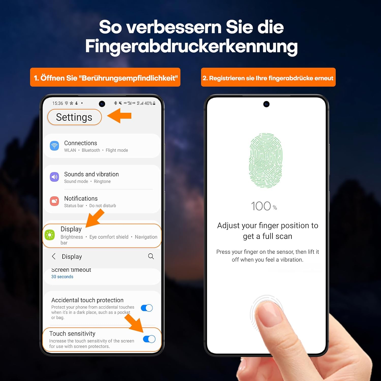 Detalle de LϟK Displayschutz für Samsung Galaxy S26 Ultra 2er Set