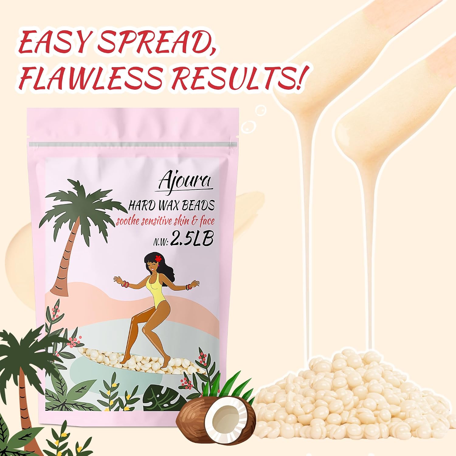 Thumbnail 5 de Ajoura 2.5 lb Wax Beads – Premium Hard Wax for Sensitive Skin
