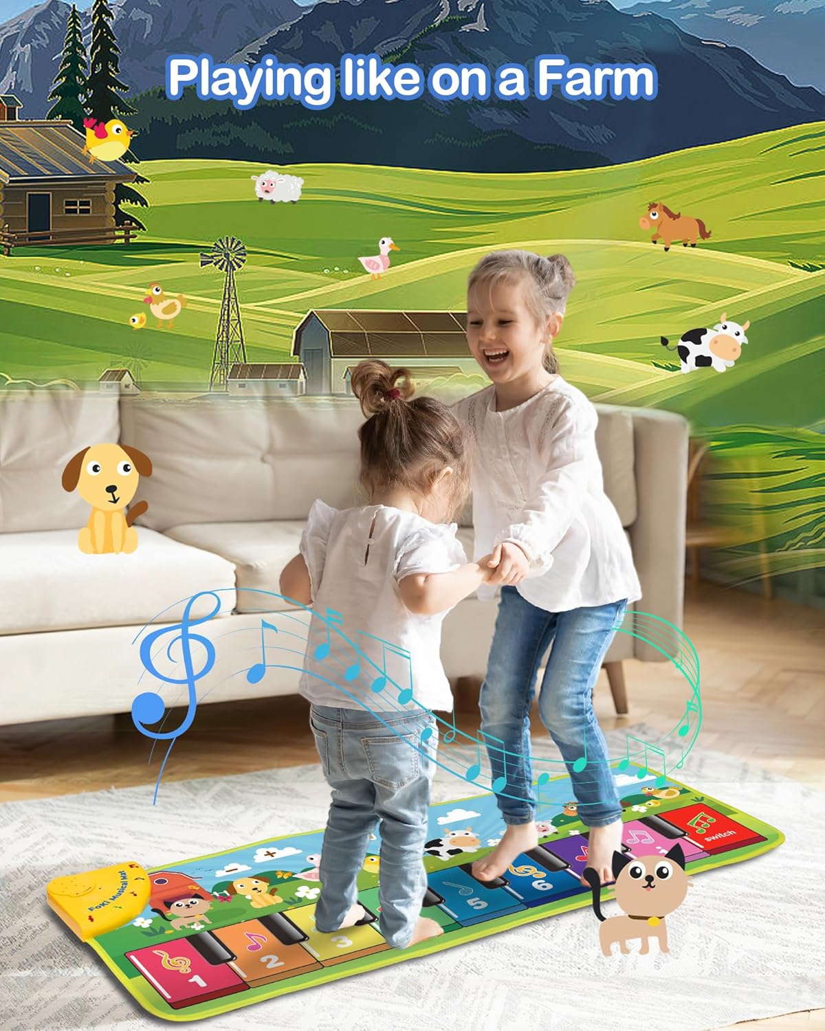 Thumbnail 3 de FOKI Floor Piano Mat for Toddlers, Age 1–5 🎹