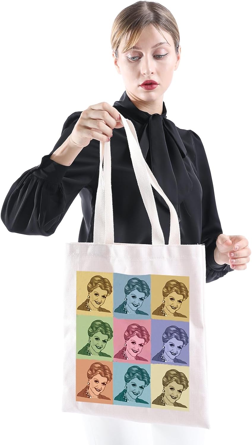 Detalle de AATOP Murder She Write Tote Bag — Jessca Fletcher Cabot Cove Gift for Murder Mystery Fans