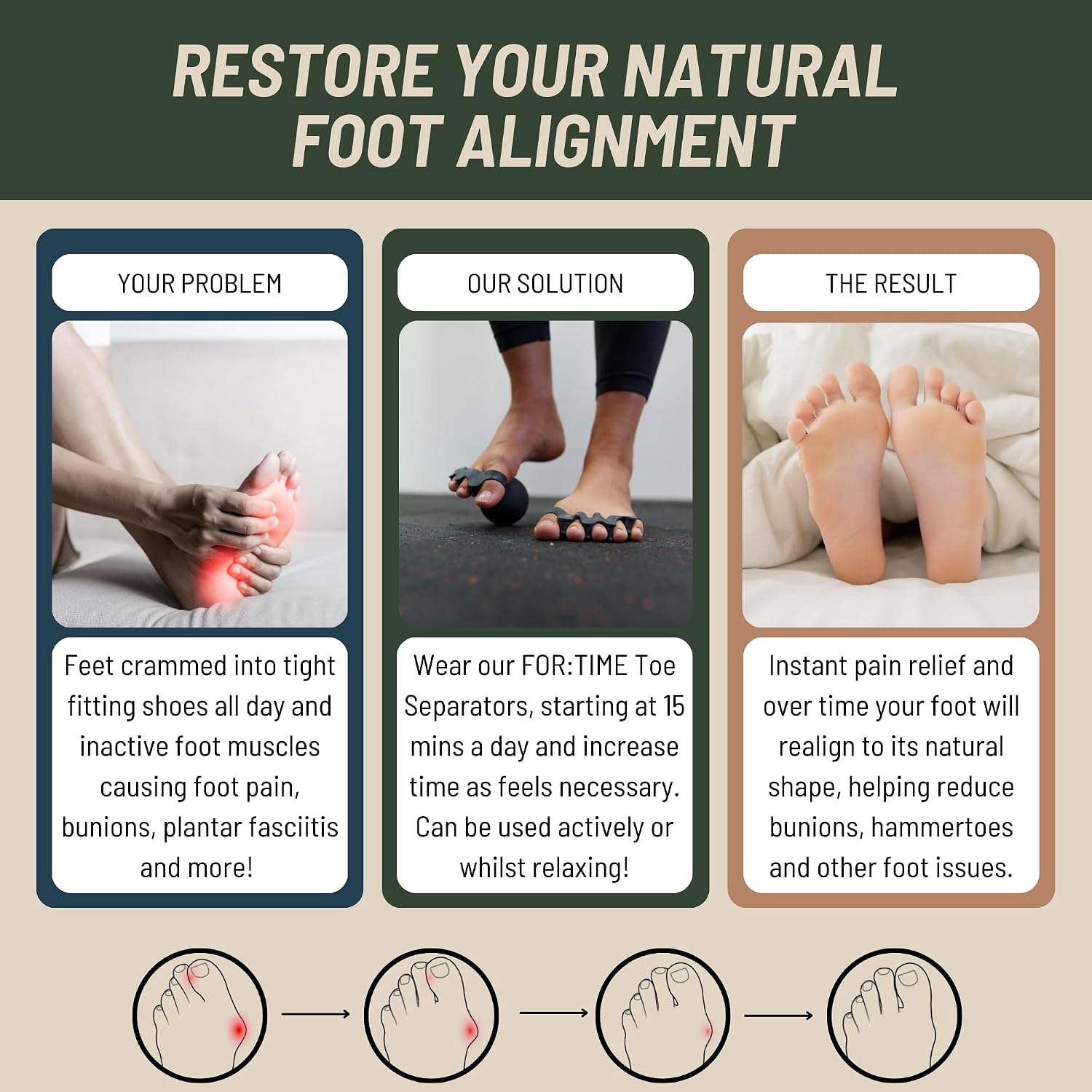 Thumbnail 1 de Toe Separator Gel Toe Spacers 1 Pair 🦶