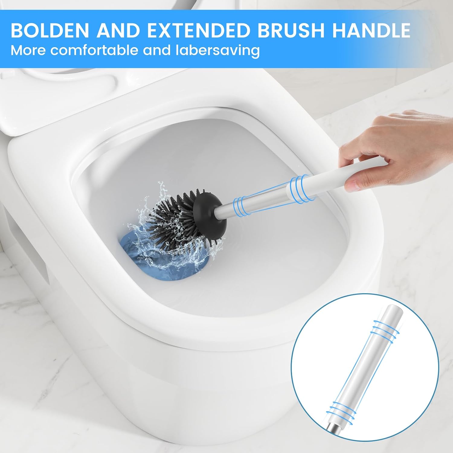 Thumbnail 5 de Siapapla 304 Stainless Steel Toilet Brush