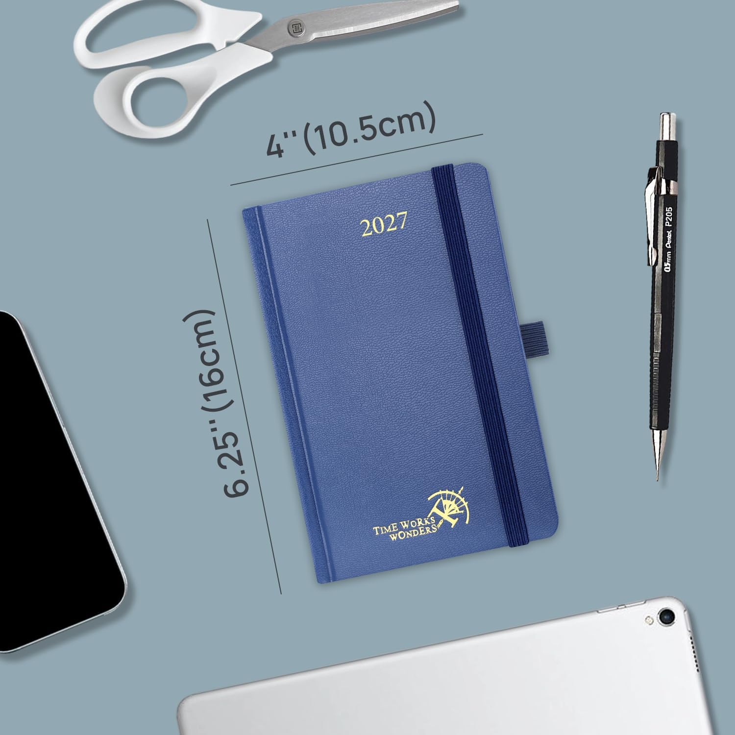 Detalle 2 de POPRUN 2027 Pocket Planner, Weekly and Monthly, 4" x 6.25", Hardcover