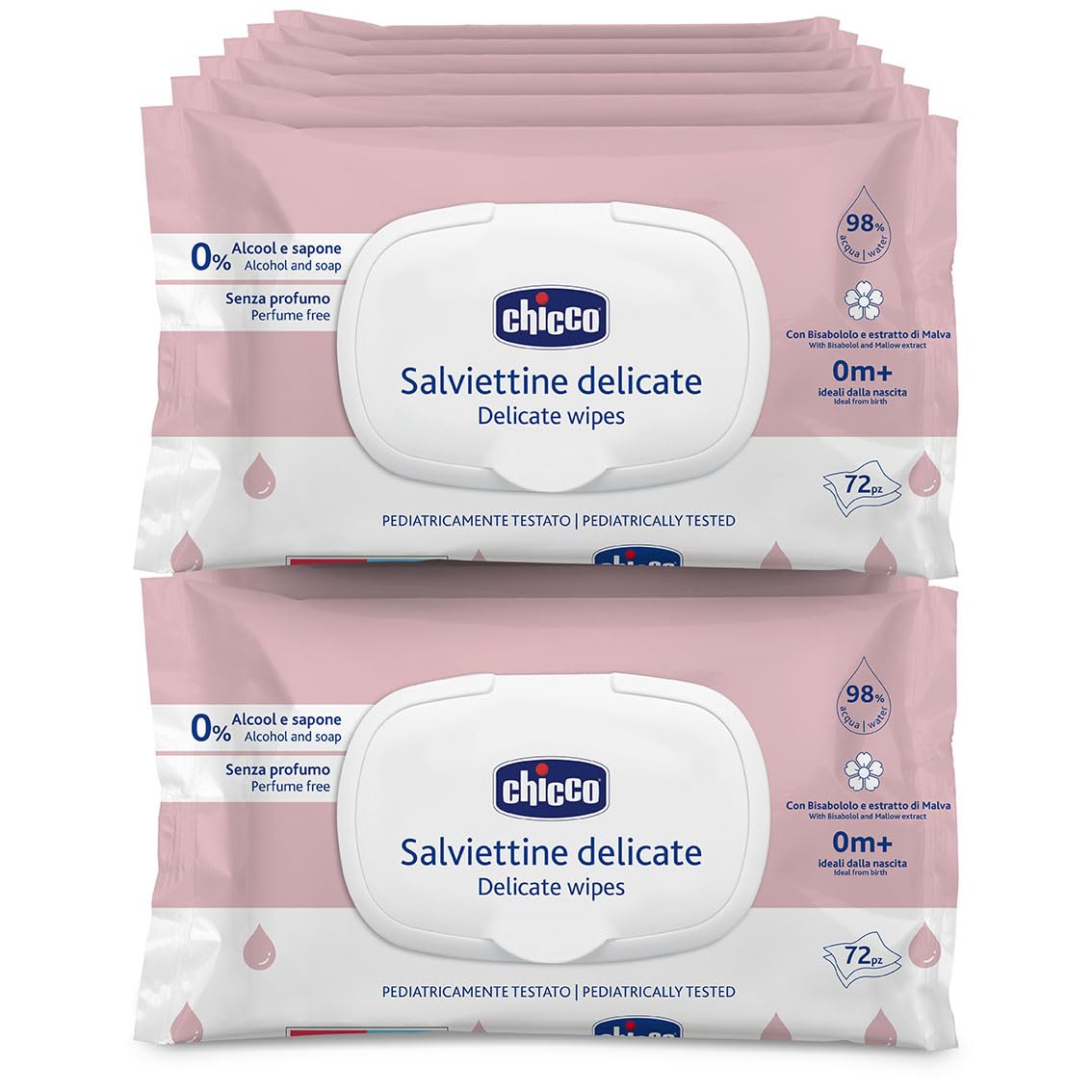 Detalle de Chicco Zarte Baby-Reinigungstücher 864
