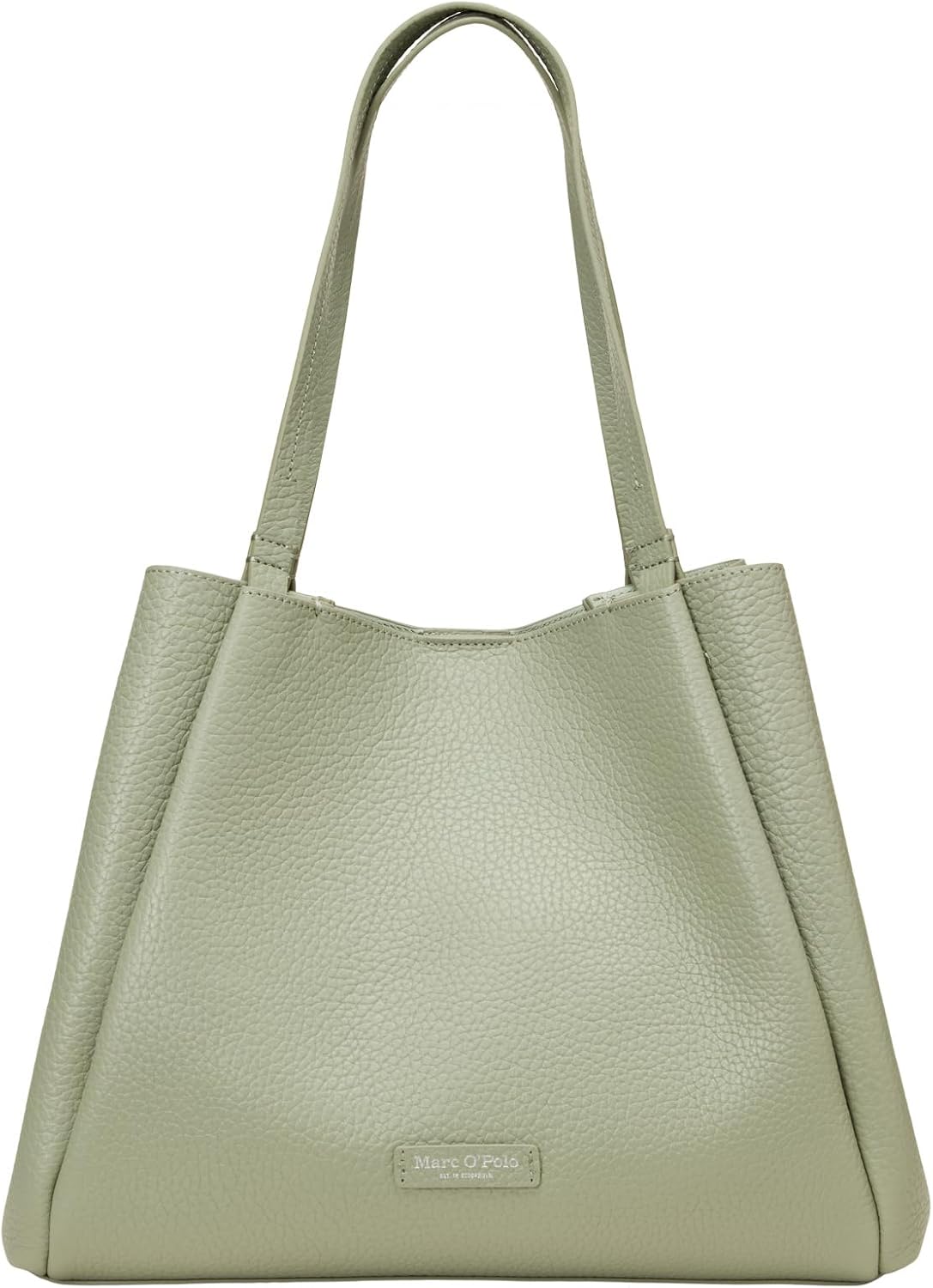 Detalle de Marc O'Polo Damen Shopper aus Leder mit Innenfach – stilvoller Alltagsbegleiter