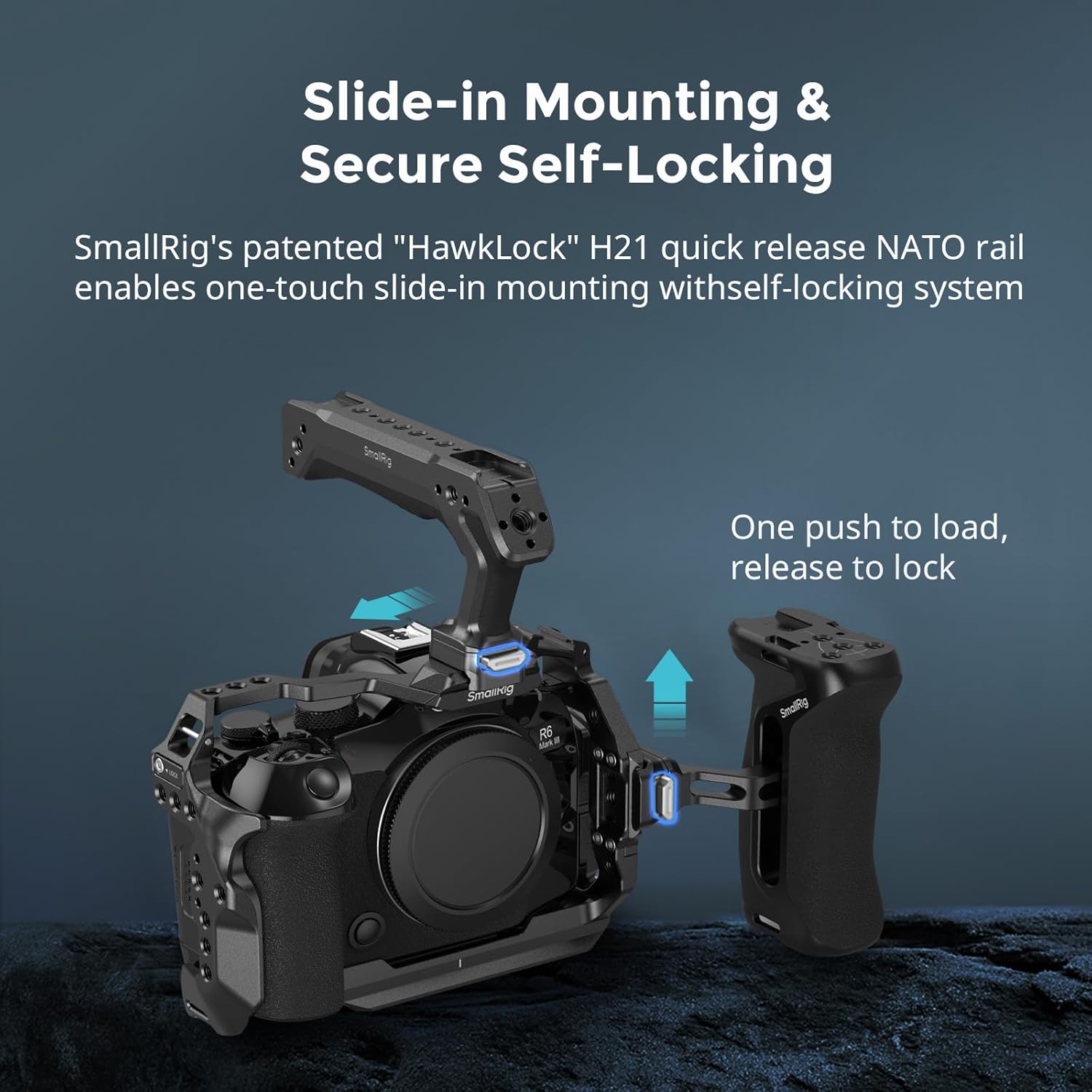 Detalle 2 de SmallRig R6 Mark III HawkLock Cage Kit for Canon R6 Mark III / R6 Mark II