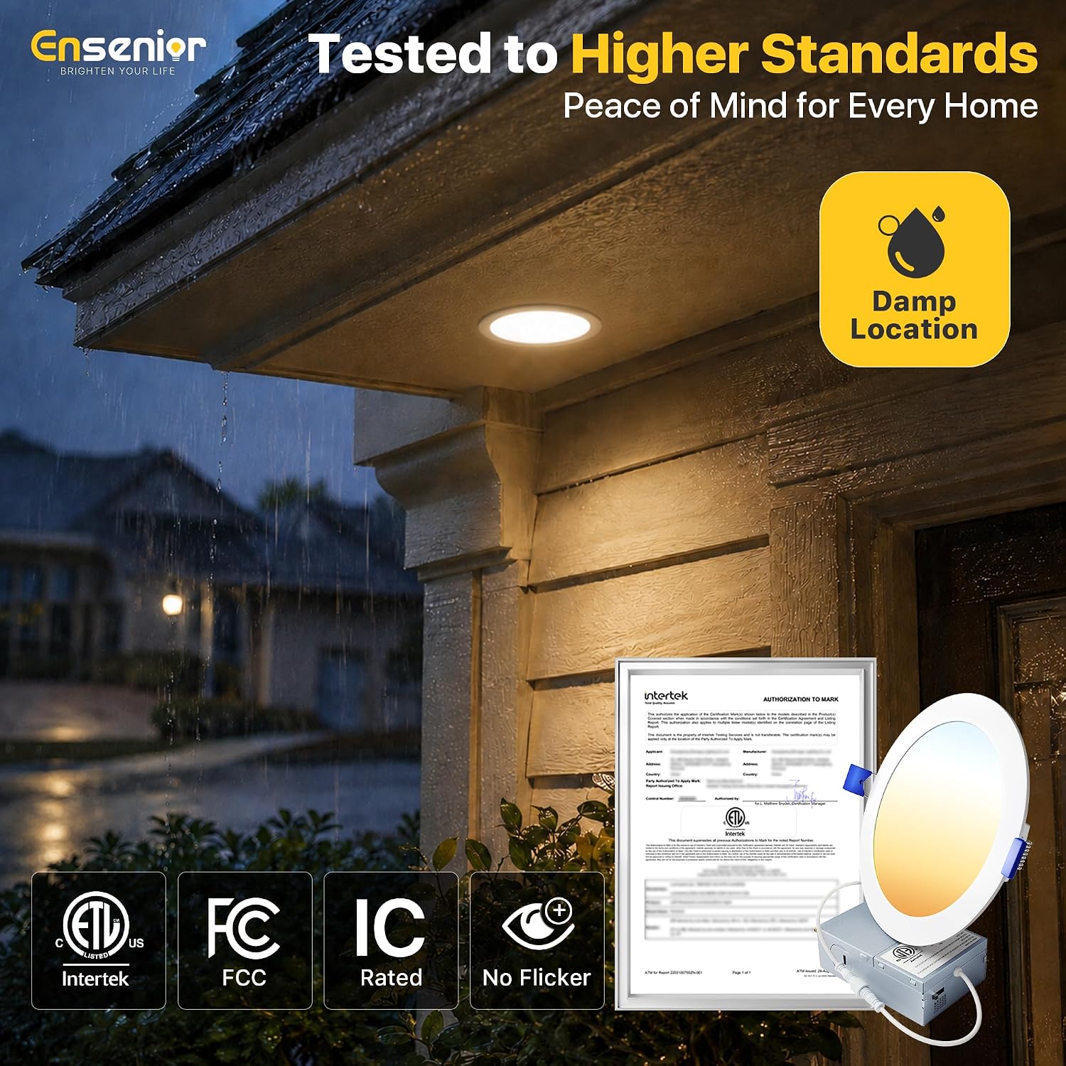 Thumbnail 4 de Ensenior 12-Pack 6 Inch Dimmable LED Ceiling Light ⚡