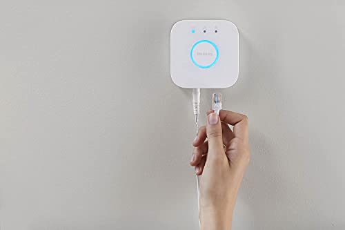 Detalle de Philips Hue Bridge (standard) para controlar tu sistema de iluminación inteligente Hue