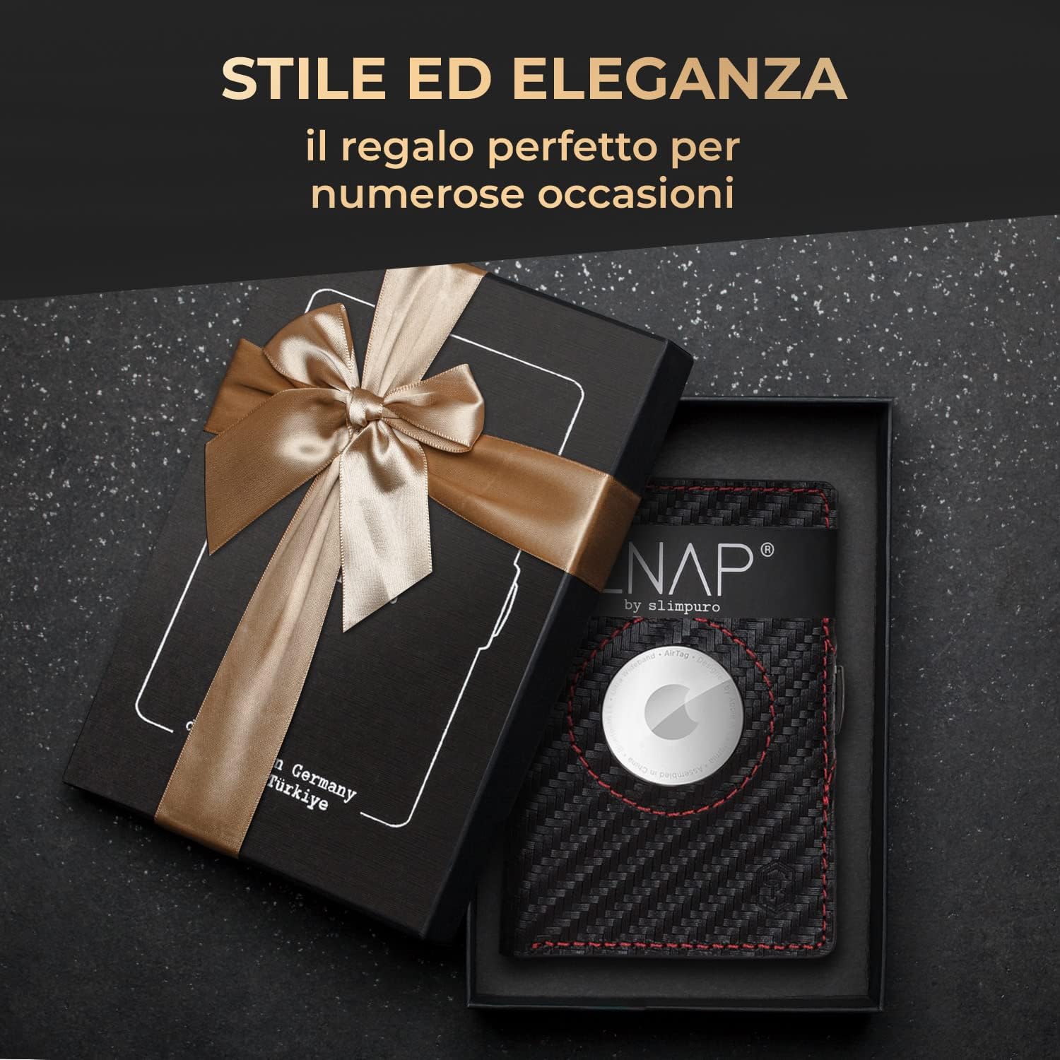 Thumbnail 5 de ZNAP Airtag Wallet in pelle premium