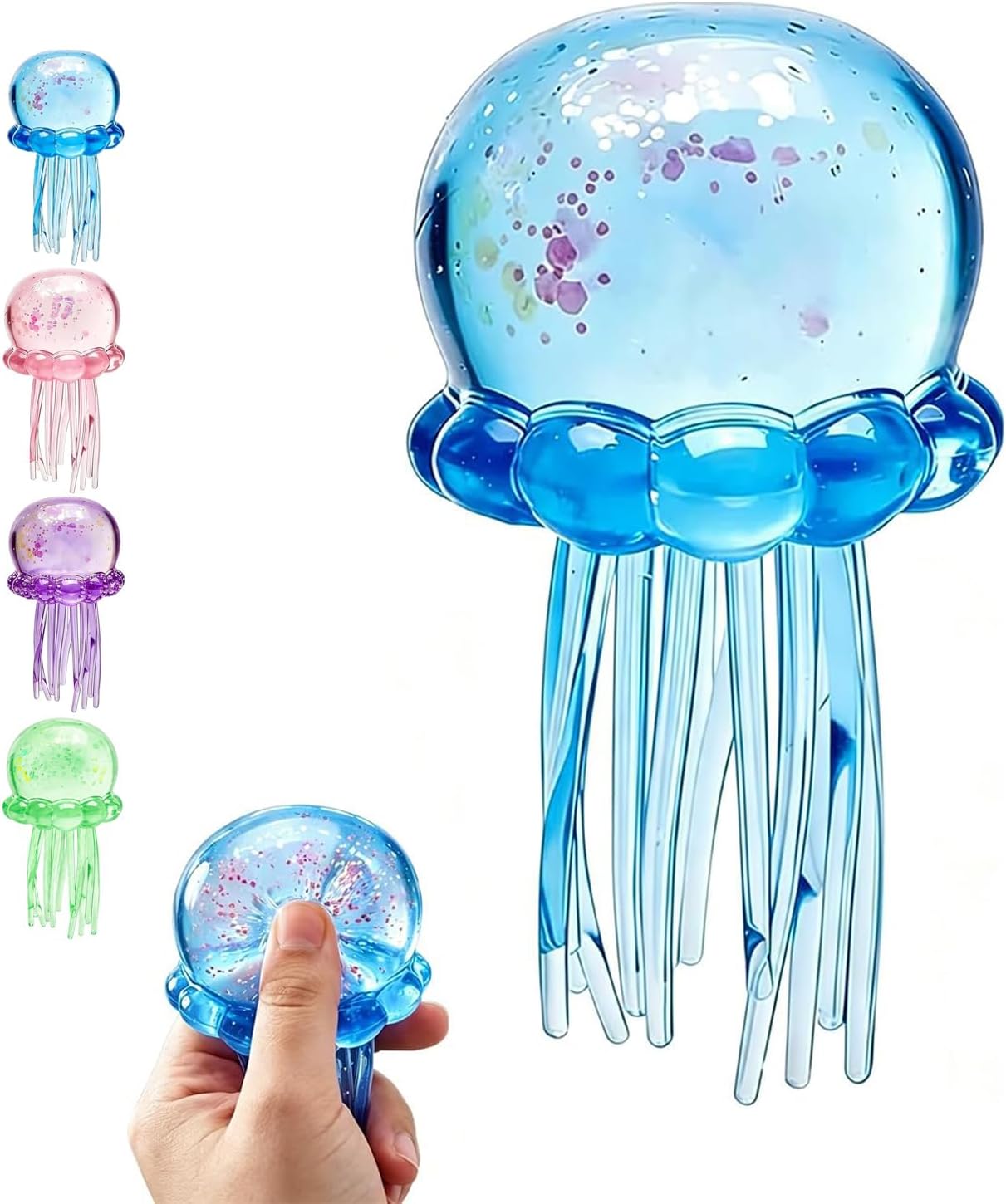 Thumbnail 6 de GZFGUZ Jellyfish Squishy Toy — Jellyfish Design Squeeze Stress Ball (4 Colors)