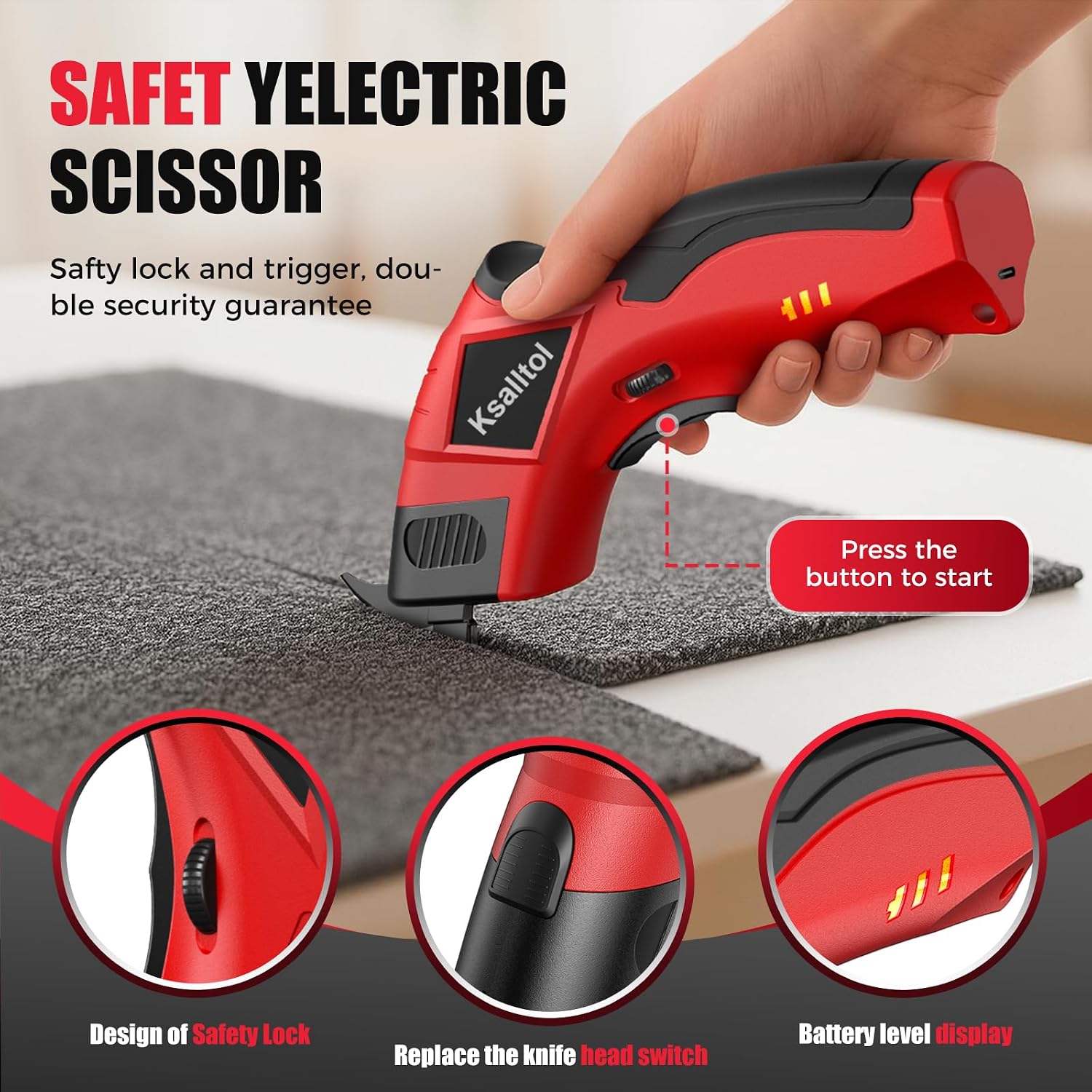 Thumbnail 4 de Ksalltol Electric Cardboard Cutter 3000mAh