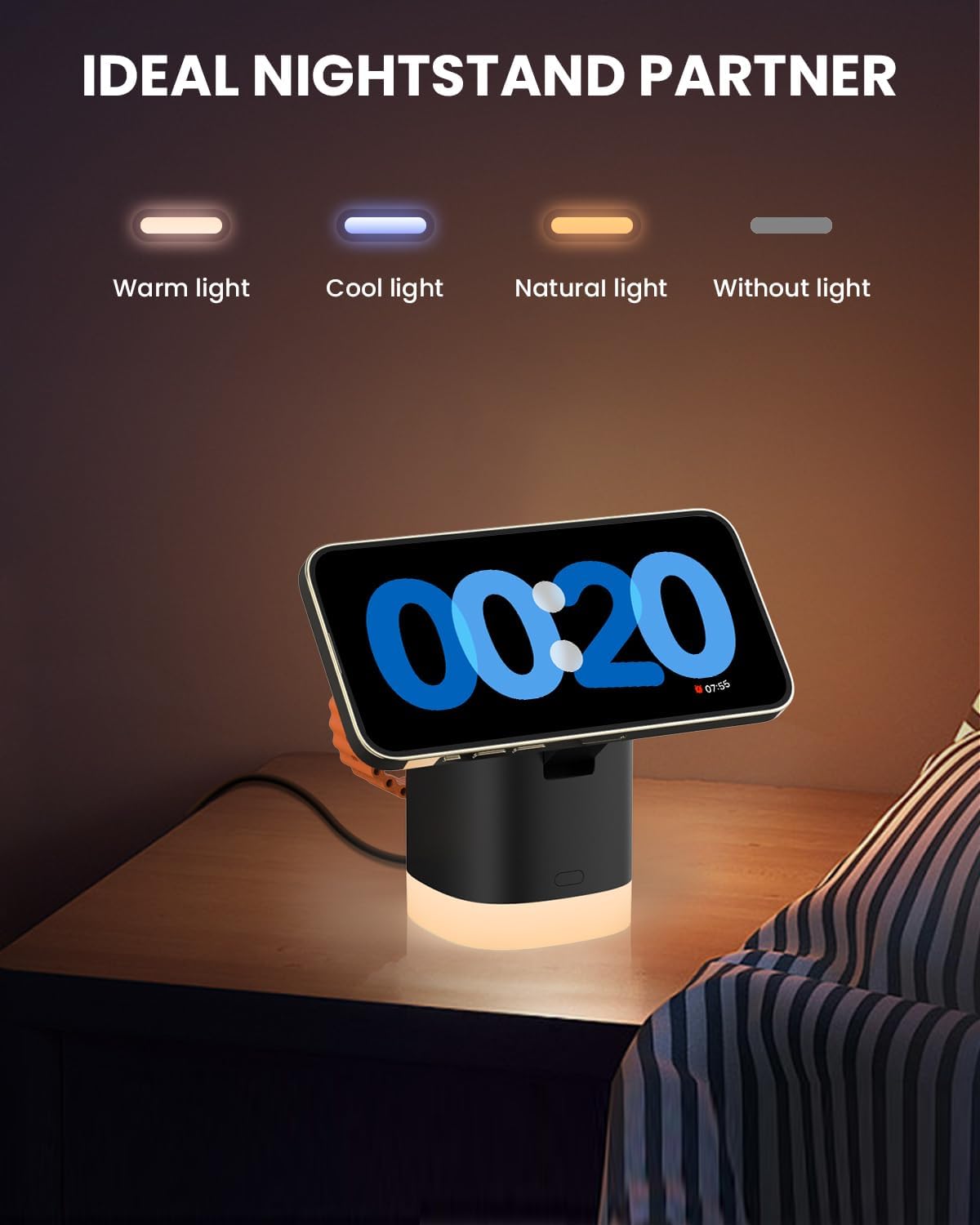 Thumbnail 5 de JoyGeek 3‑in‑1 MagSafe charger stand for iPhone