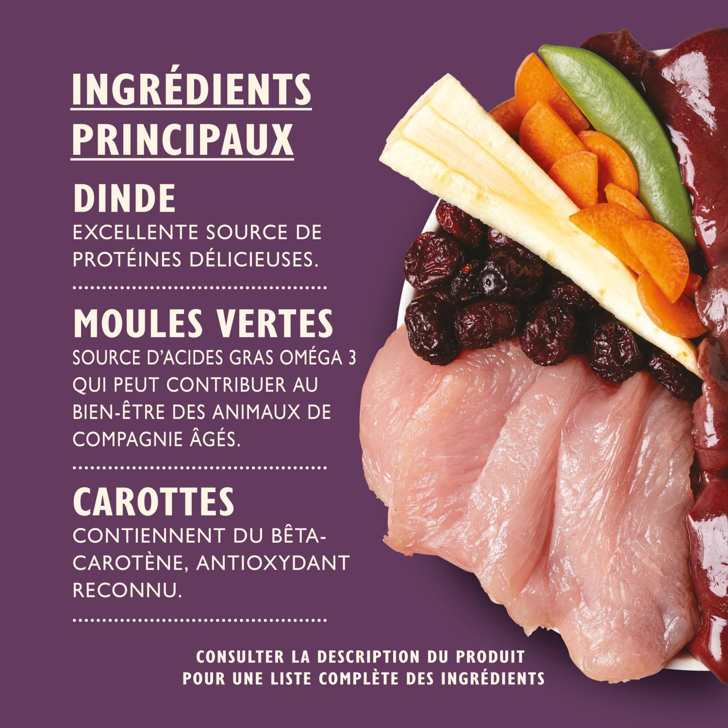 Detalle de Lily’s Kitchen – Aliment humide senior à la dinde et cranberries, 6 x 400 g
