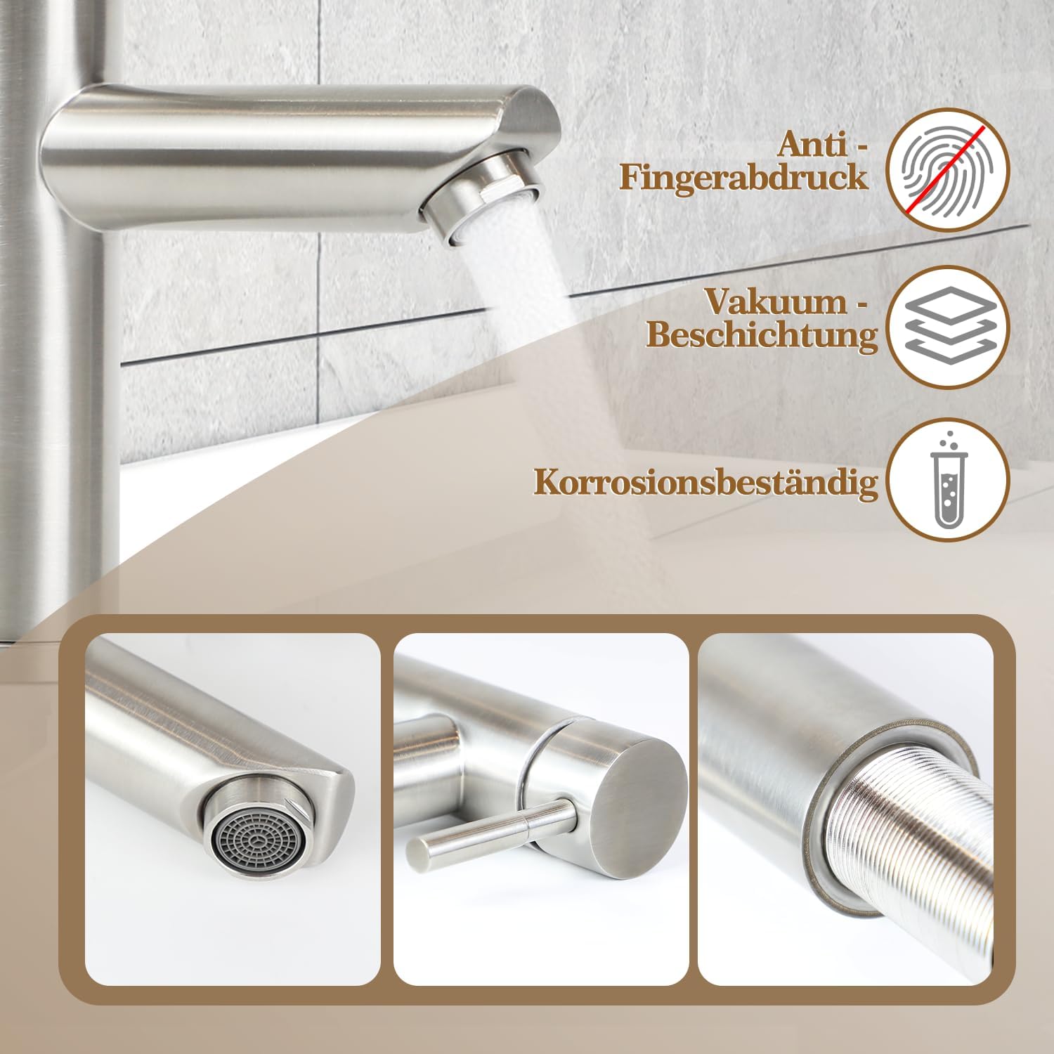 Thumbnail 1 de Laittiin Wasserhahn Einhebelmischer Hochdruck