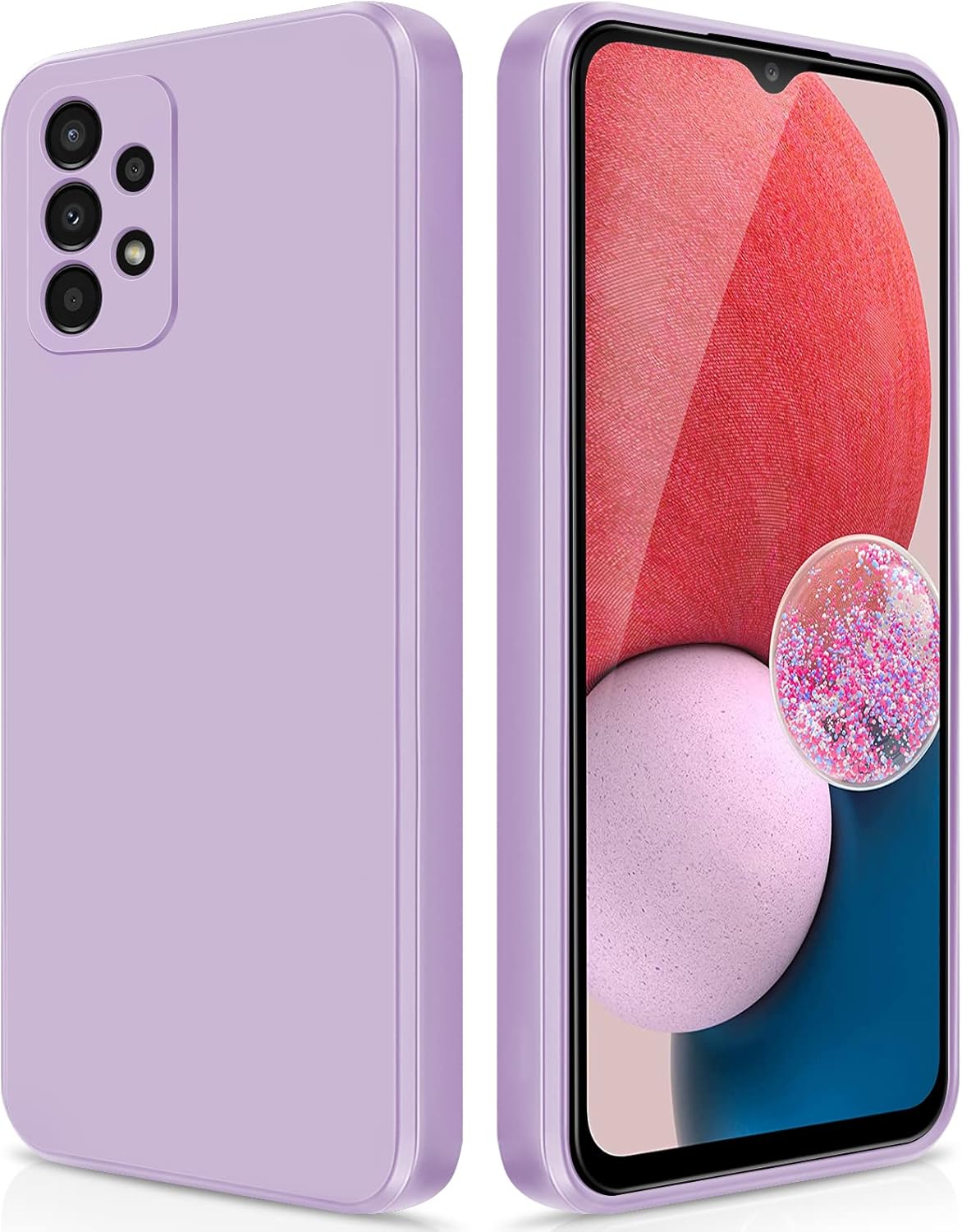 Detalle de GiiYoon Hülle für Samsung Galaxy A13 4G – Liquid Silicone Case, Rundumschutz in Lila