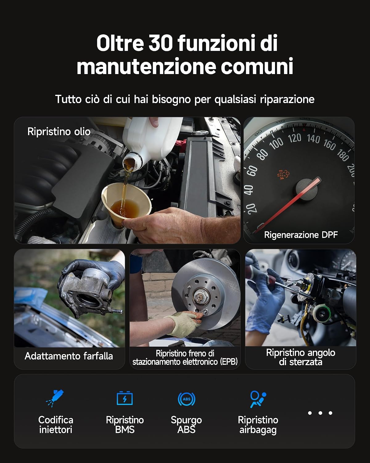 Detalle 2 de TOPDON TopScan Master Diagnosi Auto OBD2 Bluetooth con CAN FD/DoIP e accesso SGW per iOS e Android
