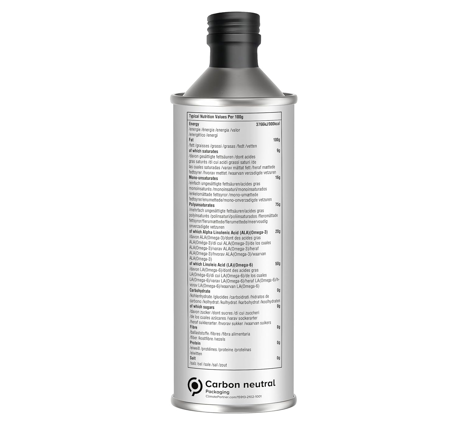 Thumbnail 1 de Eat Wholesome Bio-Hanfsamenöl (500 ml), kaltgepresst, unraffiniert – pflanzliche Omega‑3-Quelle für Küche & Salat