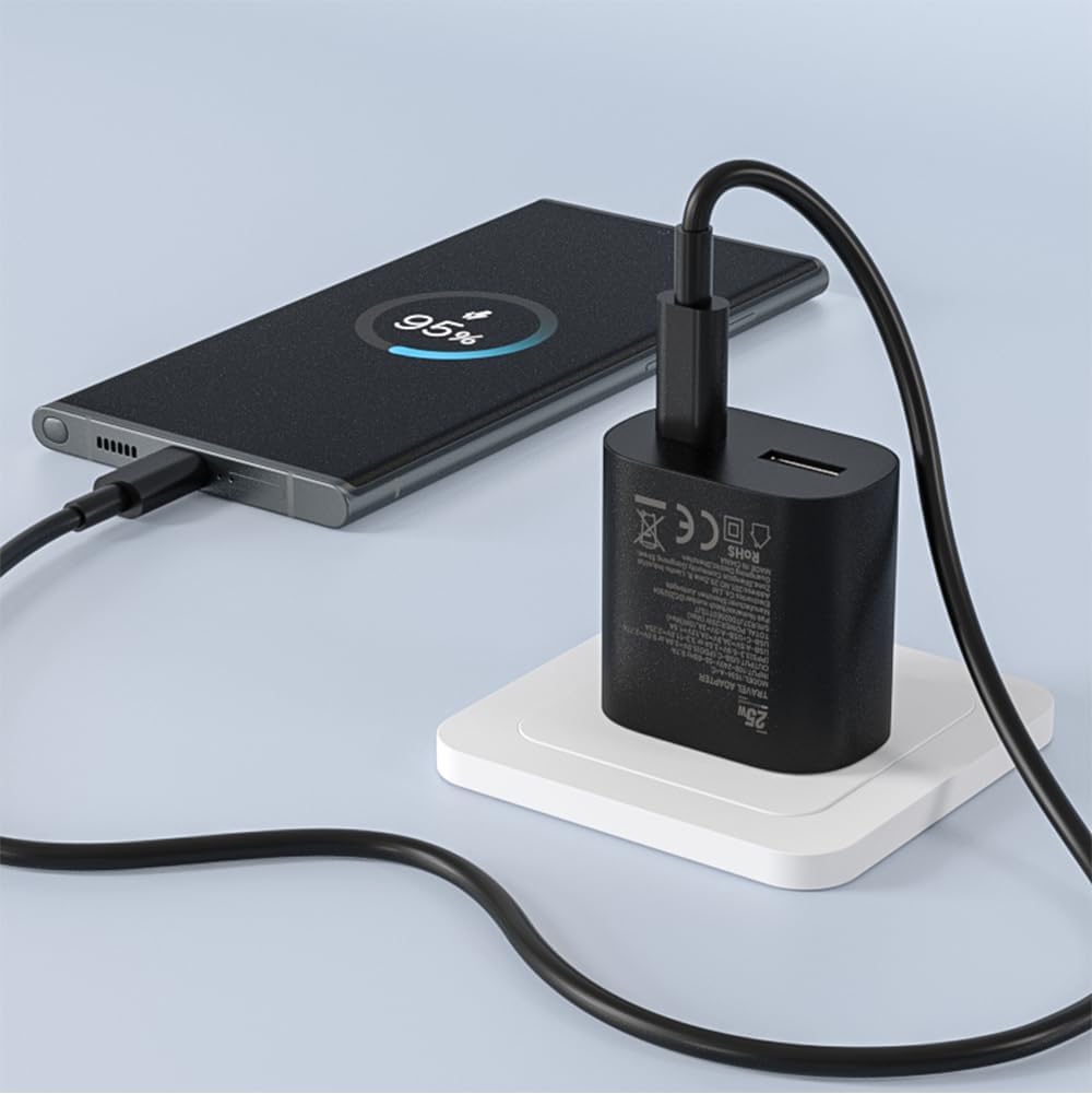 Detalle de Caricabatterie da auto Samneer 25W USB‑C + 15W USB‑A: ricarica rapida e duale per smartphone e accessori