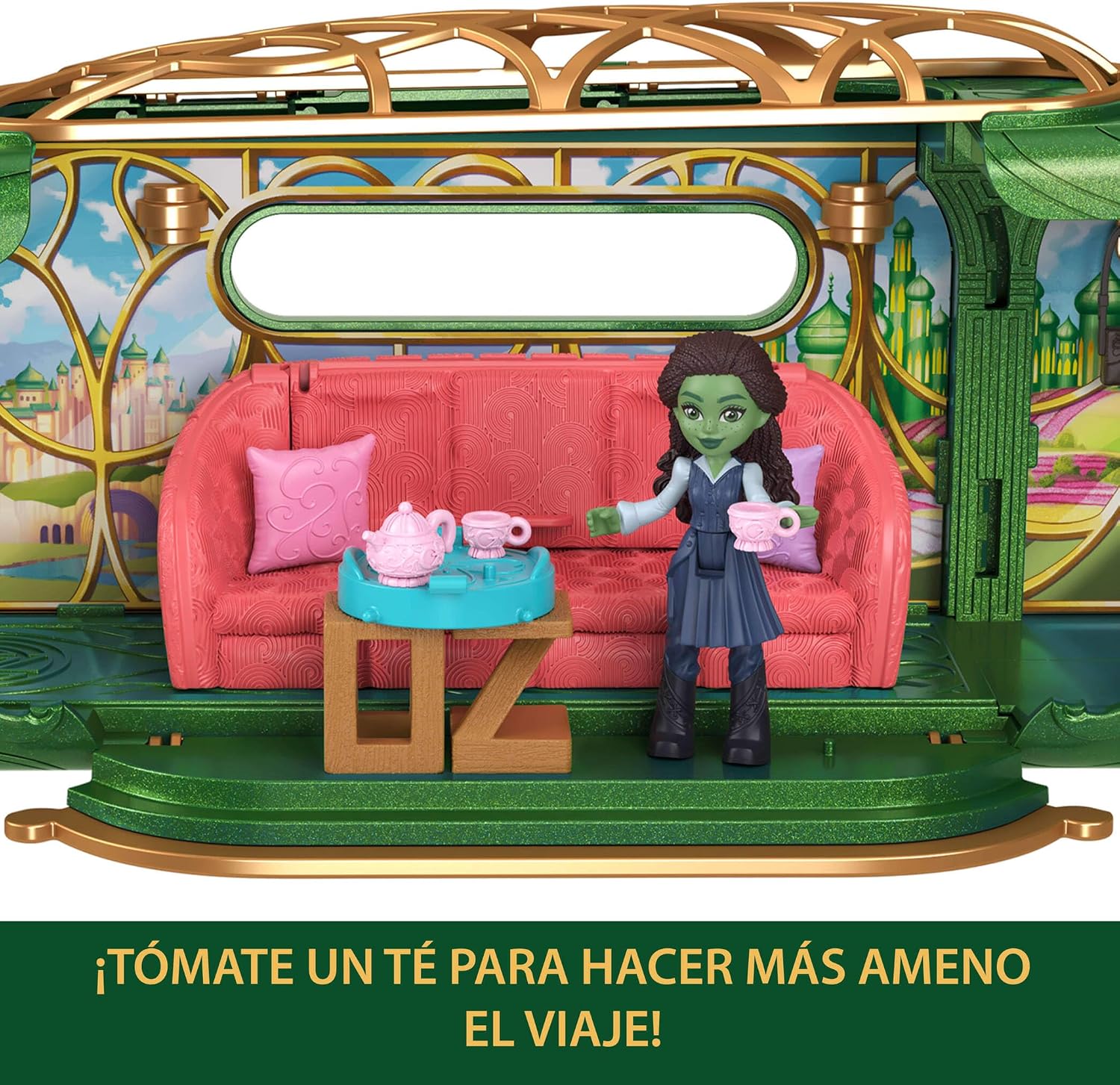 Detalle 2 de Mattel Wicked Tren a Ciudad Esmeralda 7 cm