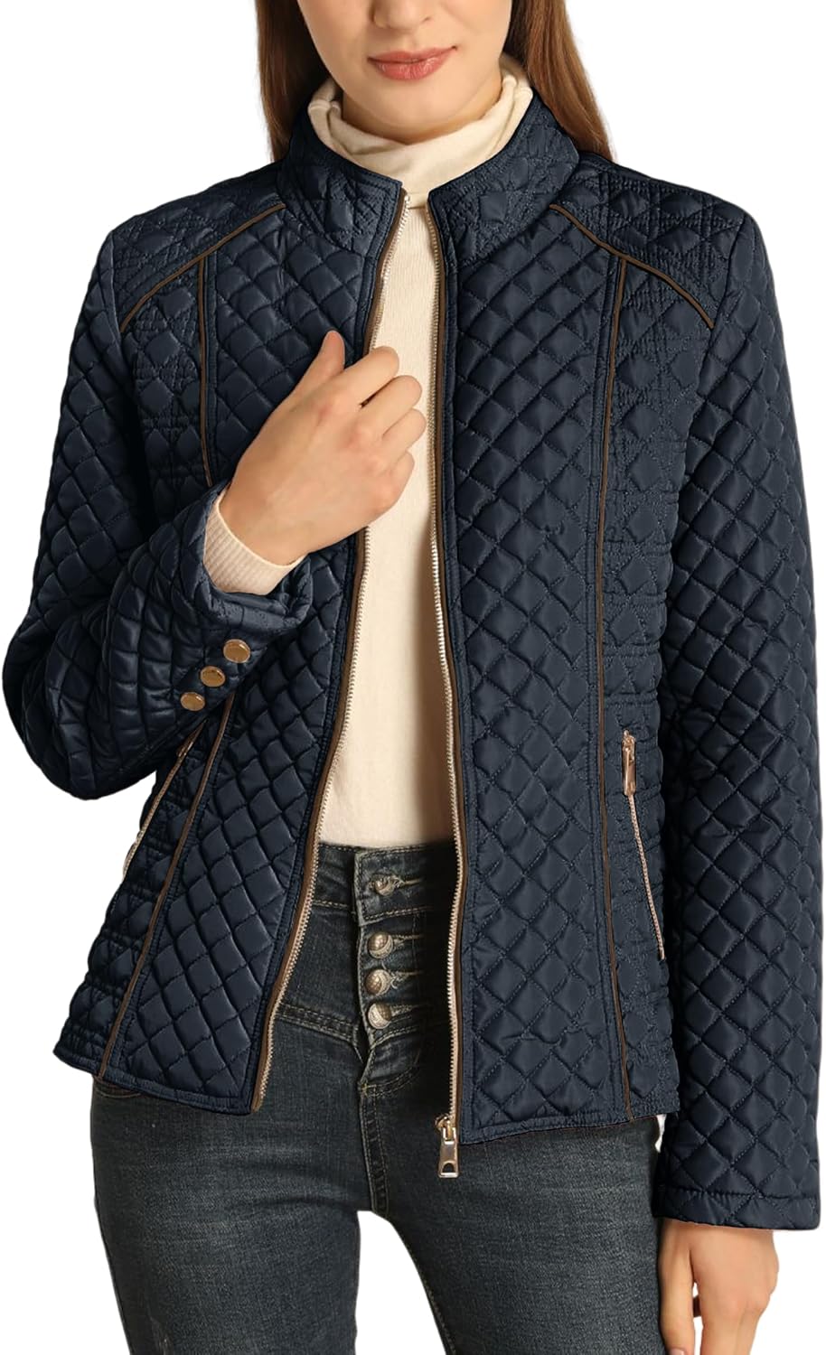 Detalle 2 de Bellivera Women's Quilted Puffer Jacket đŹ
